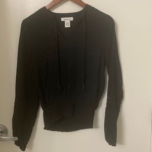 Black top pheasant XS with banded waist